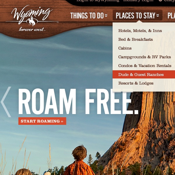 Wyoming Tourism Website